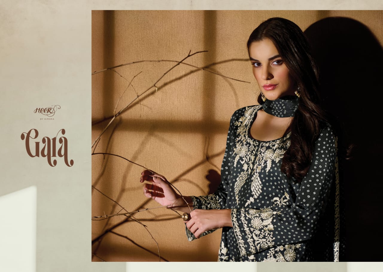 Kimora Gara Fancy Casual Wear Pure Cotton Printed Designer Suit Collection